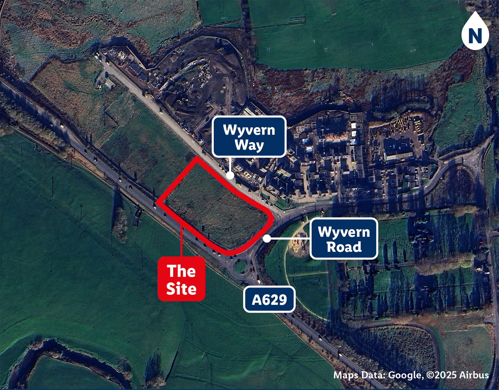 Aerial of photograph of the site