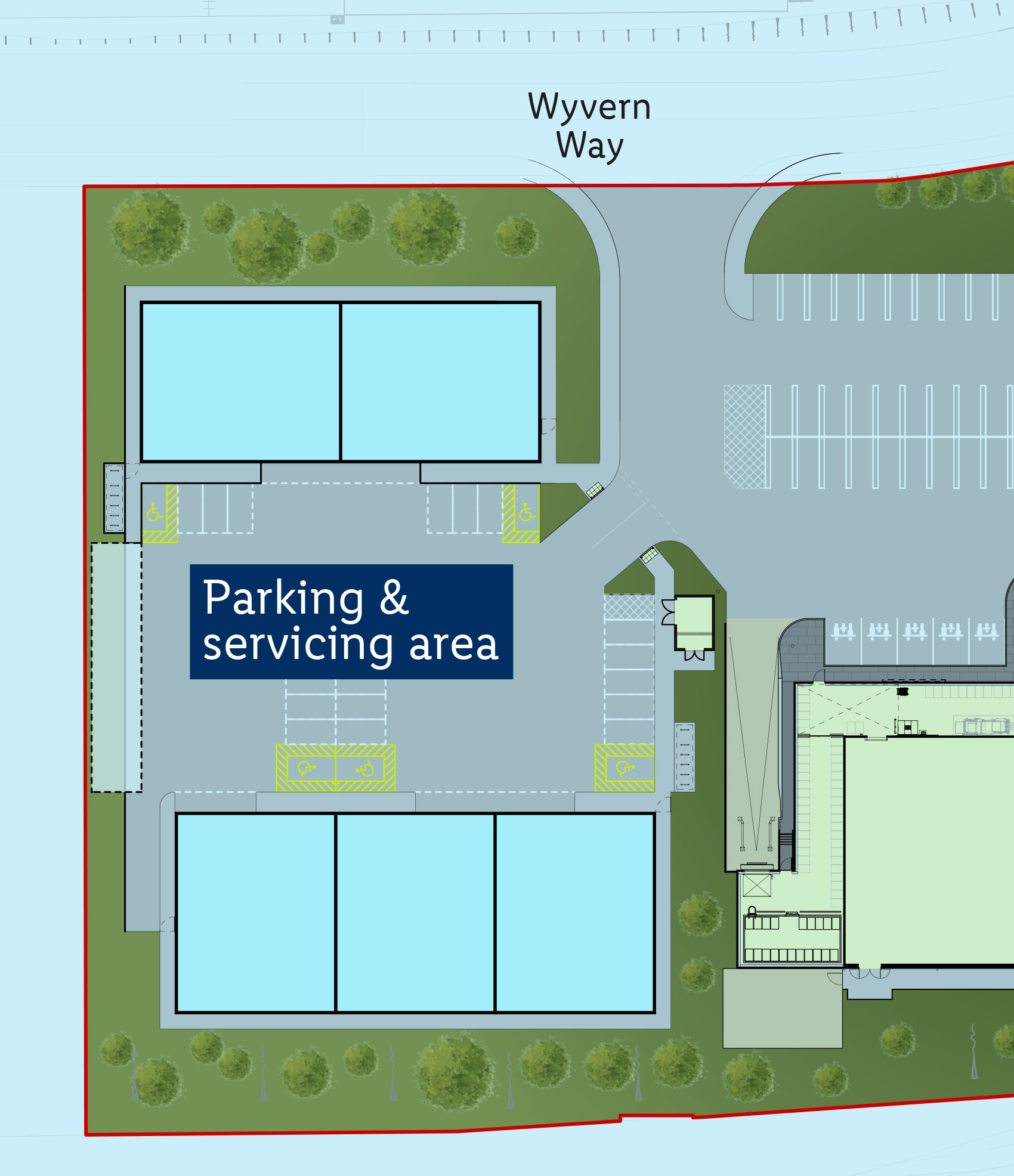 Indicative commercial development layout