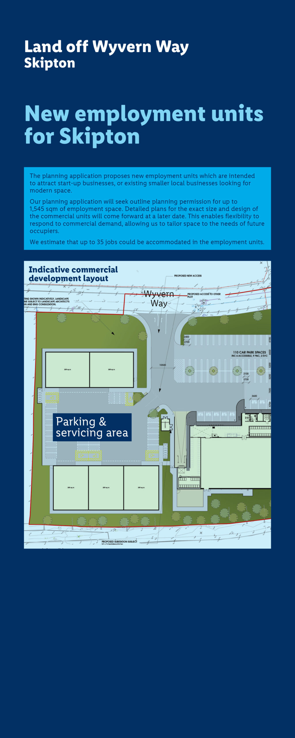 New employment units for Skipton banner